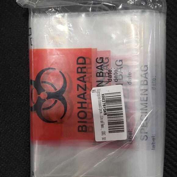New Halloween Biohazard Specimen Bags 6" X 9" (50 Pack) - Picture 8 of 8
